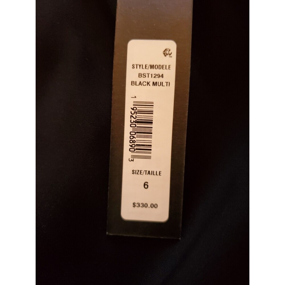 Badgley Mischka Women's Blouse Black Multi Size 6 - Picture 9 of 12